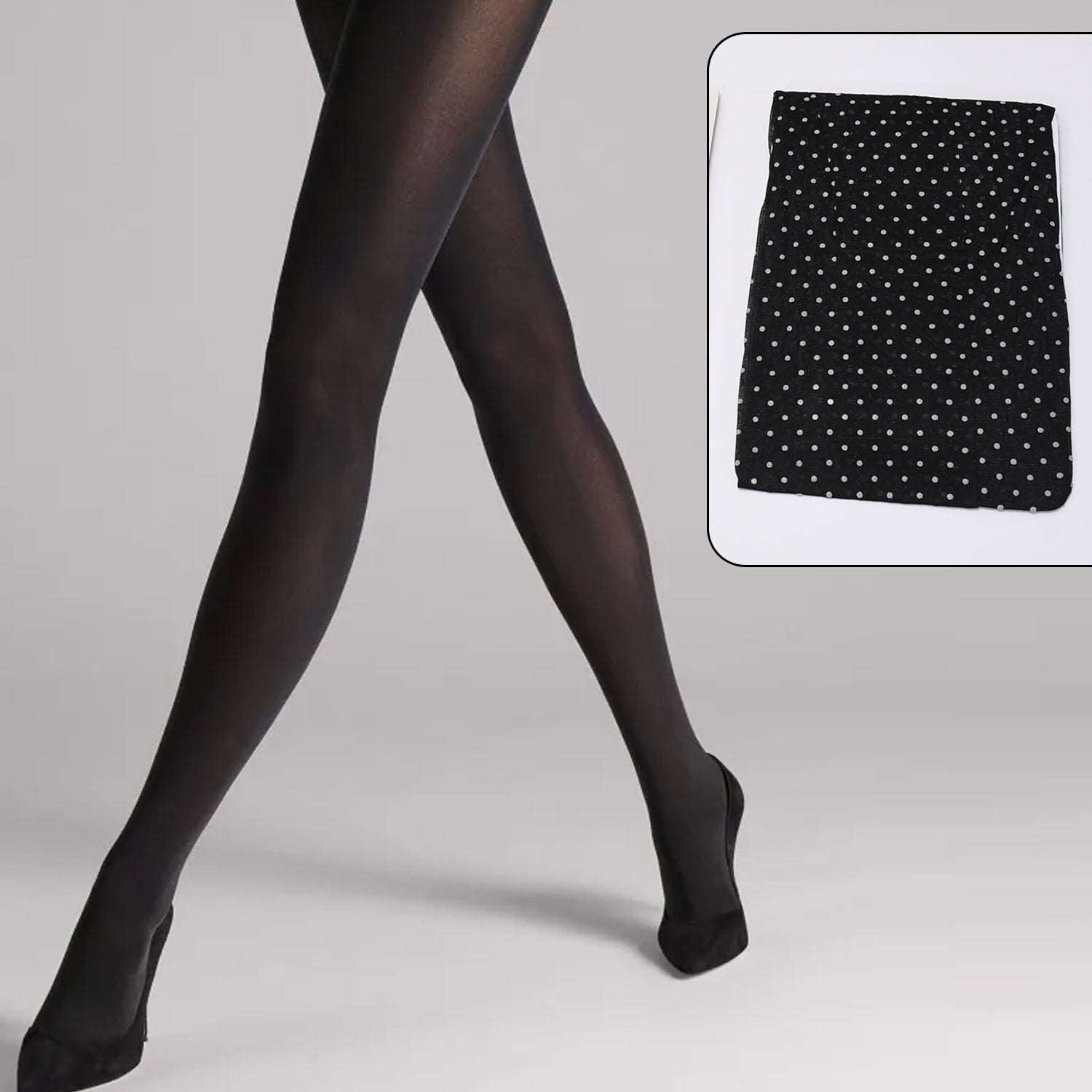 Body Stocking Cloth White Dot Design Stocking Cloth With ELASTIC CLOTH , BEST SOFT MATERIAL CLOTH