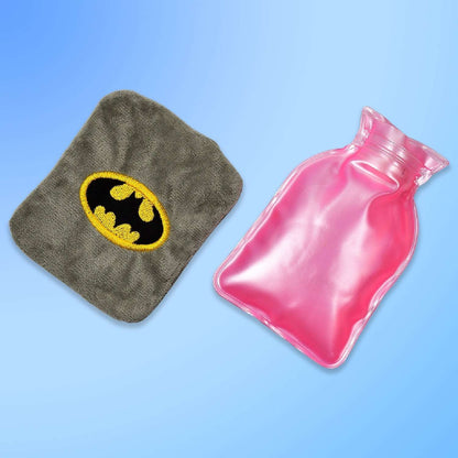 Batman small Hot Water Bag with Cover for Pain Relief, Neck, Shoulder Pain and Hand, Feet Warmer, Menstrual Cramps
