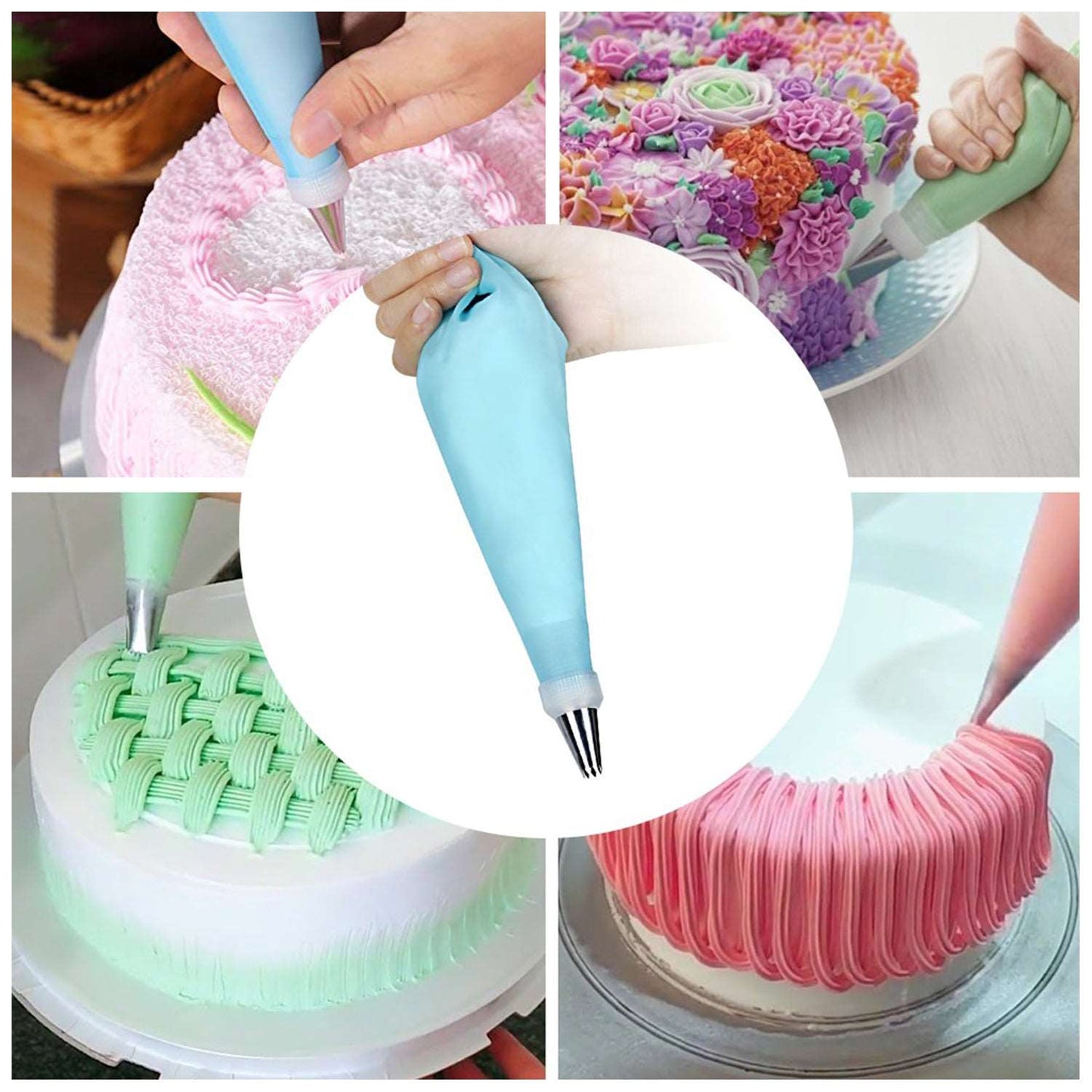 55 Pcs Cake Nozzle Set and Nozzle Tool for Making Cake and Pastry Decorations