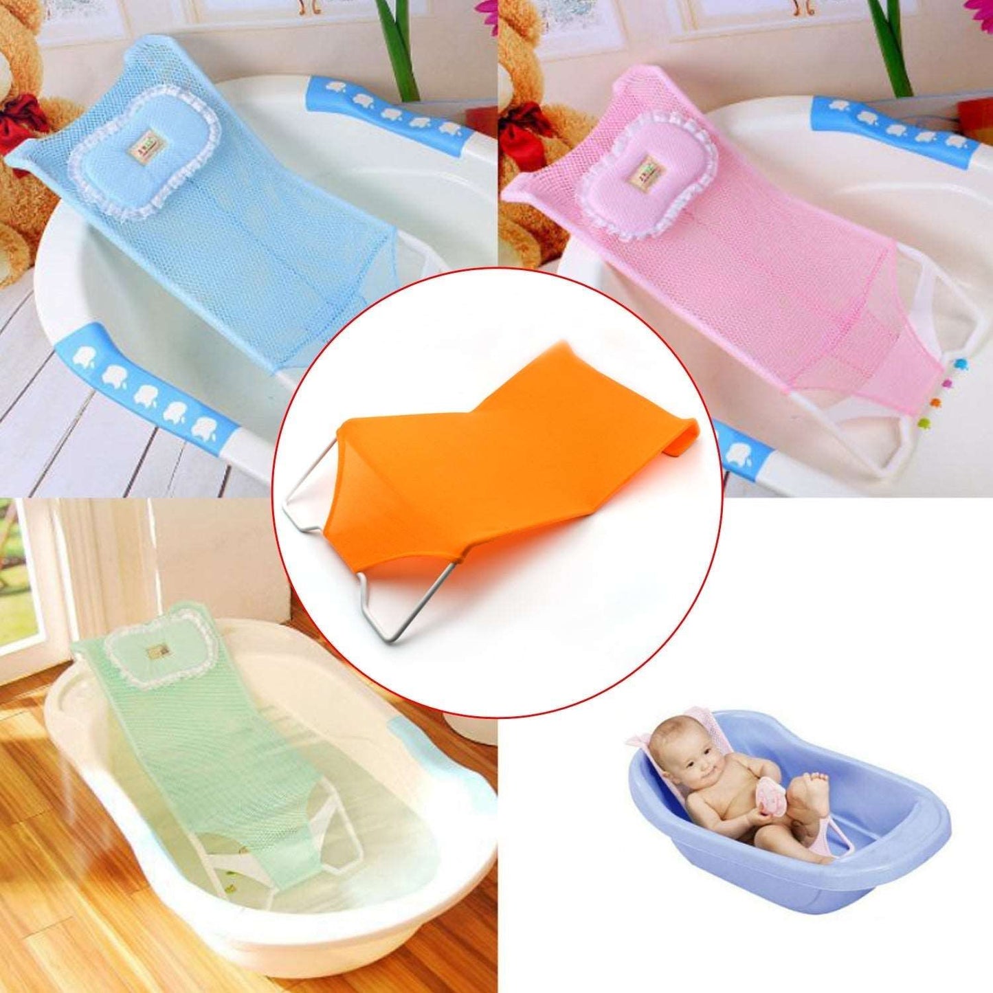 Baby Shower Seat Bed used in all household bathrooms for bathing purposes etc.