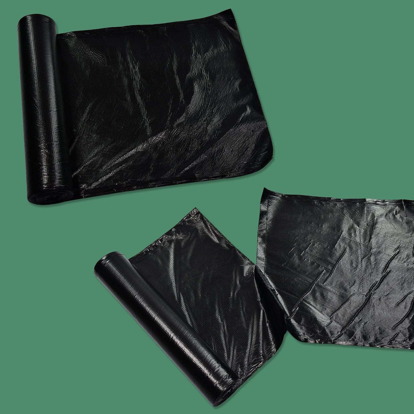 Black 1Roll Garbage Bags / Dustbin Bags / Trash Bags 80x100Cm