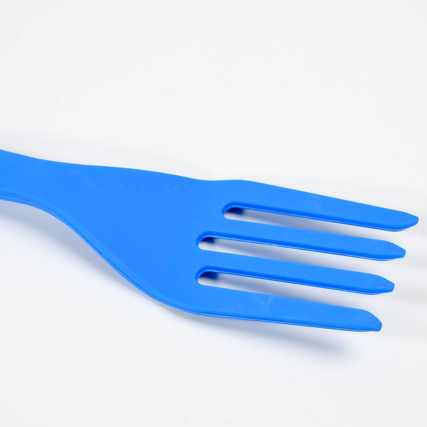 BENDABLE KIDS SILICONE HANDLE FORK | CHILDREN PLASTIC BABY FORK ( 1pc )