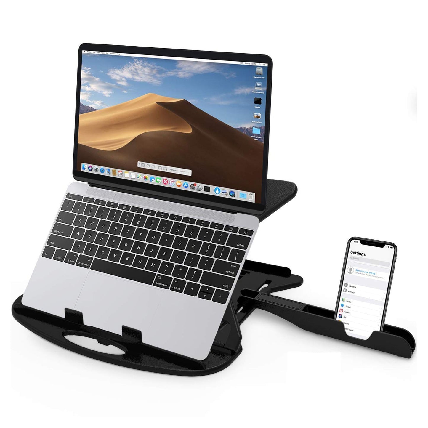Adjustable Laptop Stand Patented Riser With Portable Mobile Stand