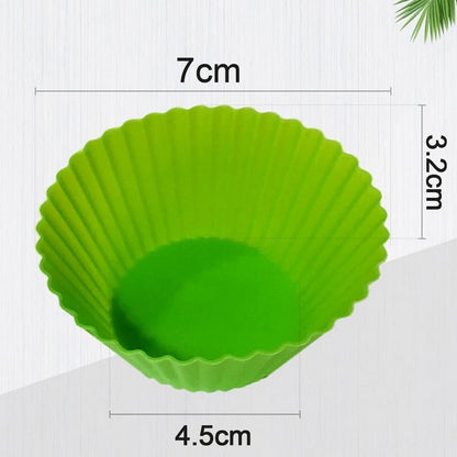 Silicone cupcake Shaped Baking Mold Fondant Cake Tool Chocolate Candy Cookies Pastry Soap Moulds (6 pc)