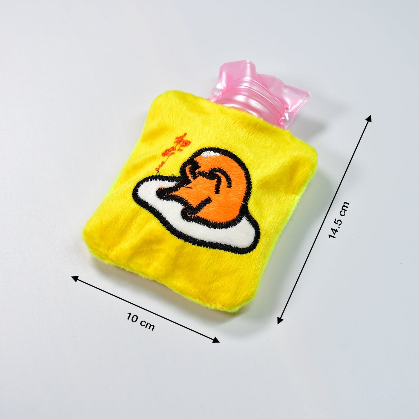 Yellow Duck Head Small Hot Water Bag with Cover for Pain Relief, Neck, Shoulder Pain and Hand, Feet Warmer, Menstrual Cramps