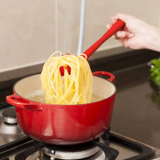 Pasta Fork Silicone Cookware Spaghetti Strainer Server Spoon no Hurt The Pot High Temperature Resistant Nonslip