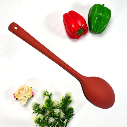 Large Silicone Kitchen Spoon  Long Handle Cooking Spoon for Cooking Baking Ladle Kitchen Utensils Food Grade Silicone