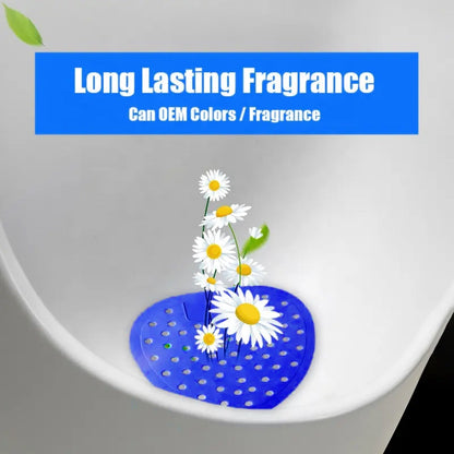 Urinal Screen Deodorizer, Scented Urinal Screen Lasting Fragrance Silicone Clean Descaling