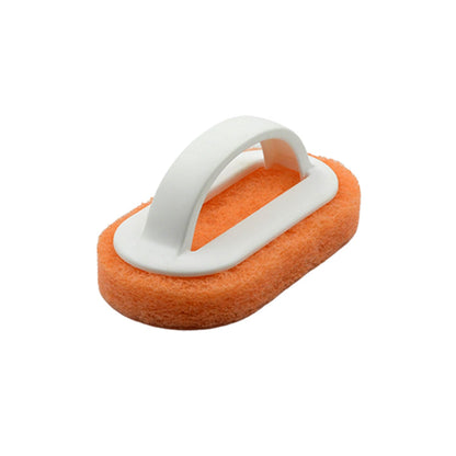 Sponge Brush With Handle Eraser Removal Tool Sink Pot Dish Scrubber Glass Stove Top Cleaners