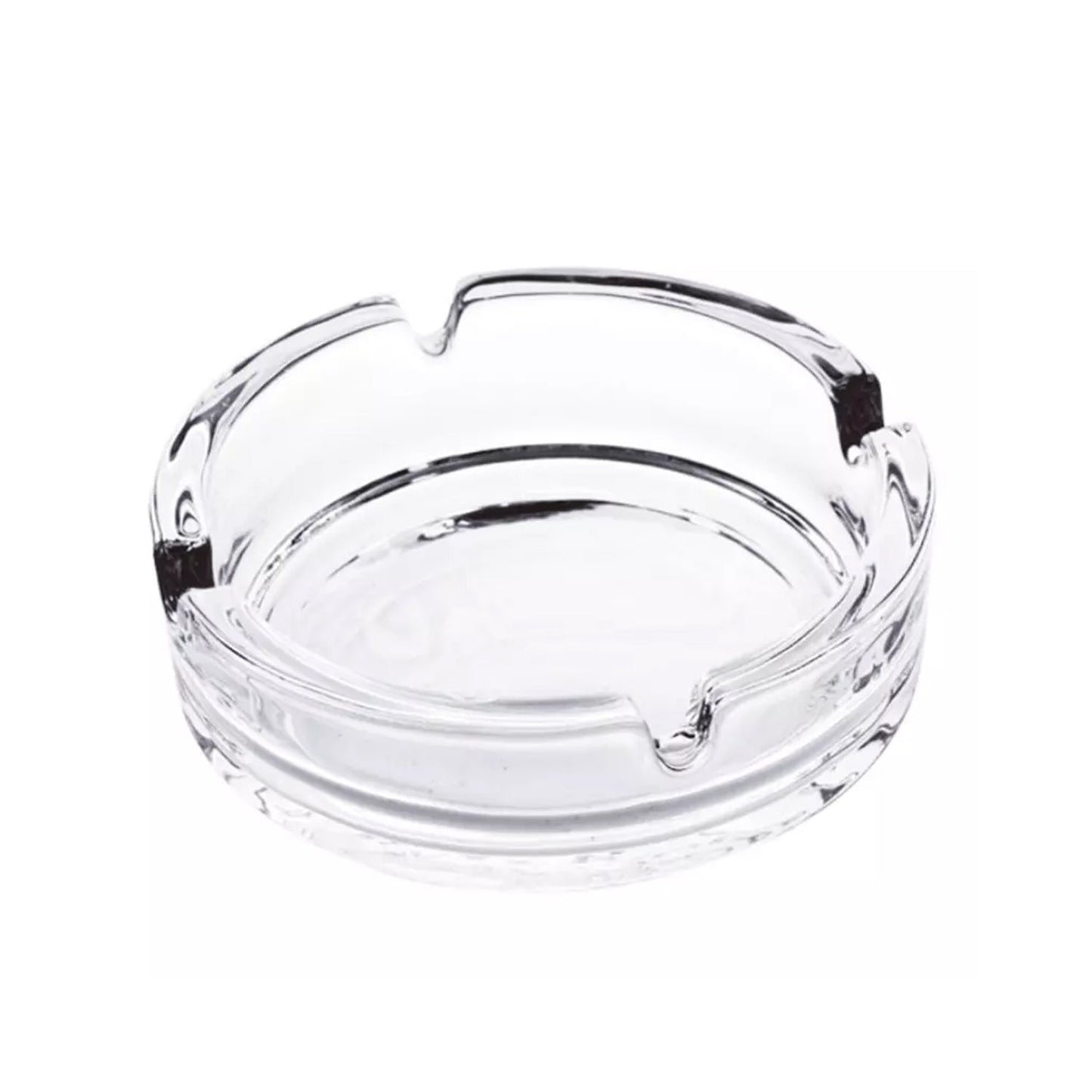 Glass Classic Crystal Quality Cigar Cigarette Ashtray Round Tabletop for Home Office Indoor Outdoor Home Decor