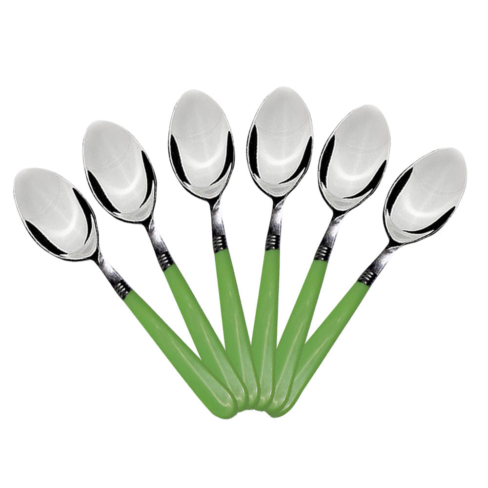 Stainless Steel Spoon with Comfortable Grip Dining Spoon Set of 6 Pcs