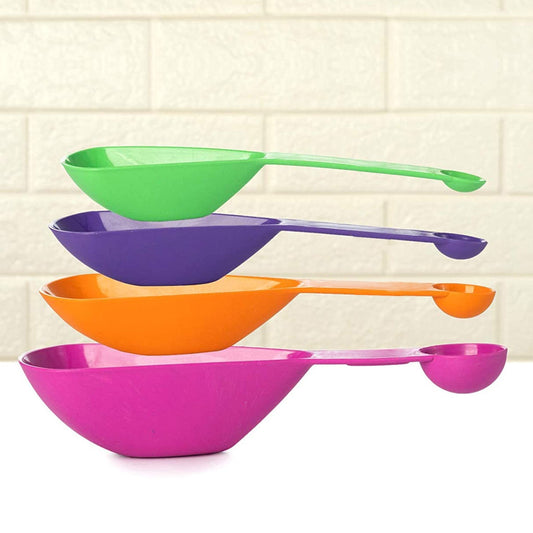 DOUBLE SIDE MEASURING CUPS AND SPOONS 4PCS