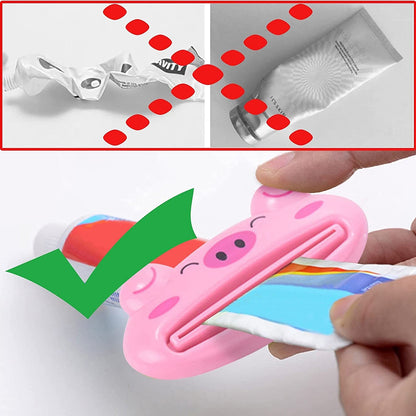 Toothpaste Tube Squeezer, 3.5inch Animal Toothpaste Squeezer Tube Squeezer Toothpaste Clip for Extruding Toothpaste Facial Washing Milk Tomato Sauce and Other Tubular Items ( 1 pc )