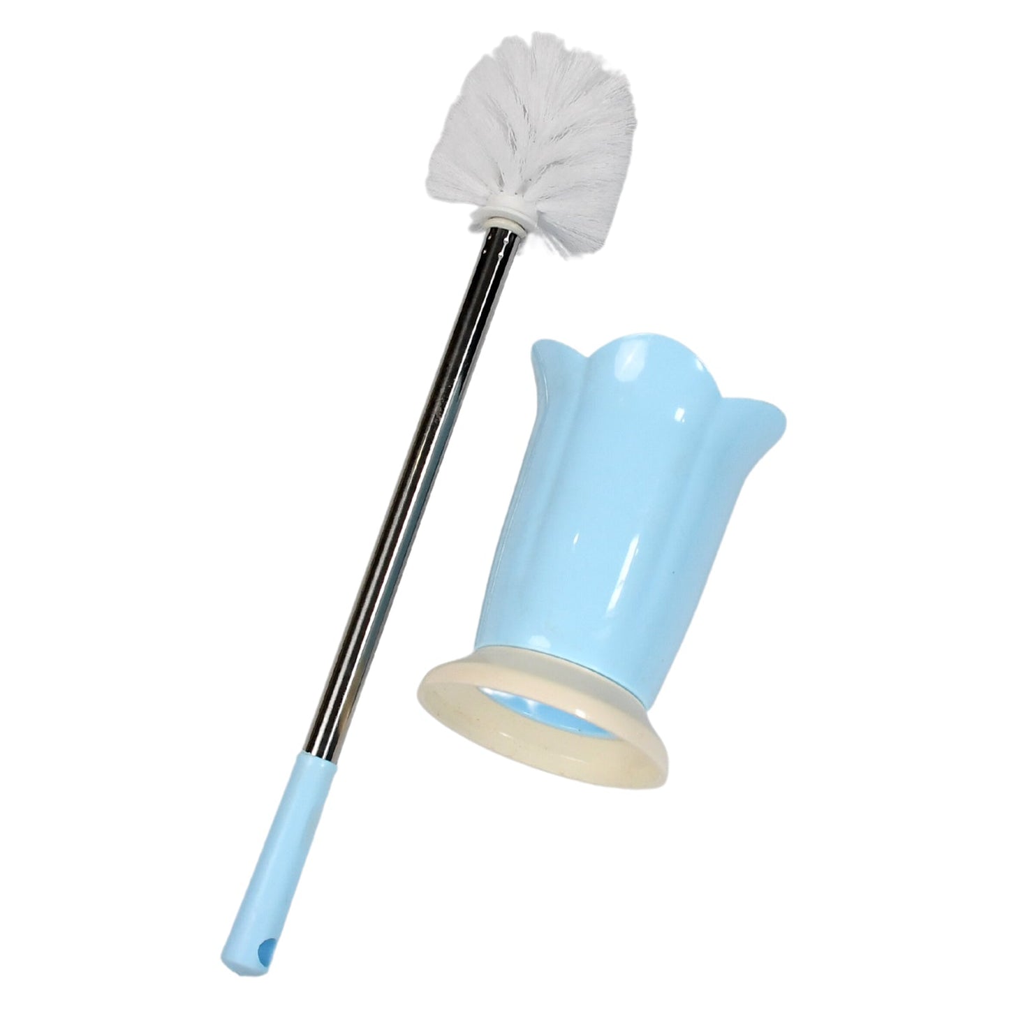 Premium Toilet Plastic Brush with Holder Stand Western and Indian Toilet Bathroom Cleaning