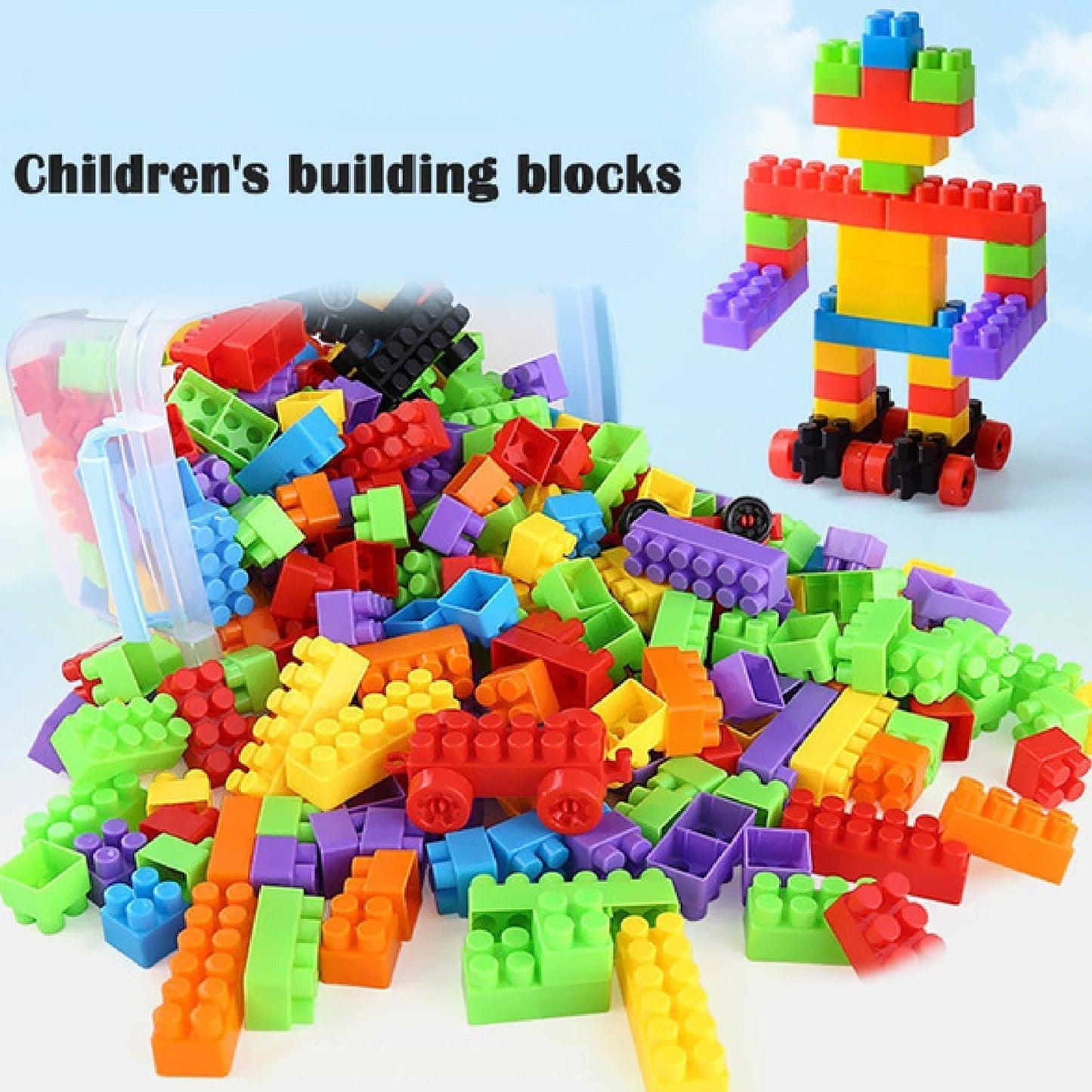 CHILDREN'S BUILDING BOX TOY 60PC