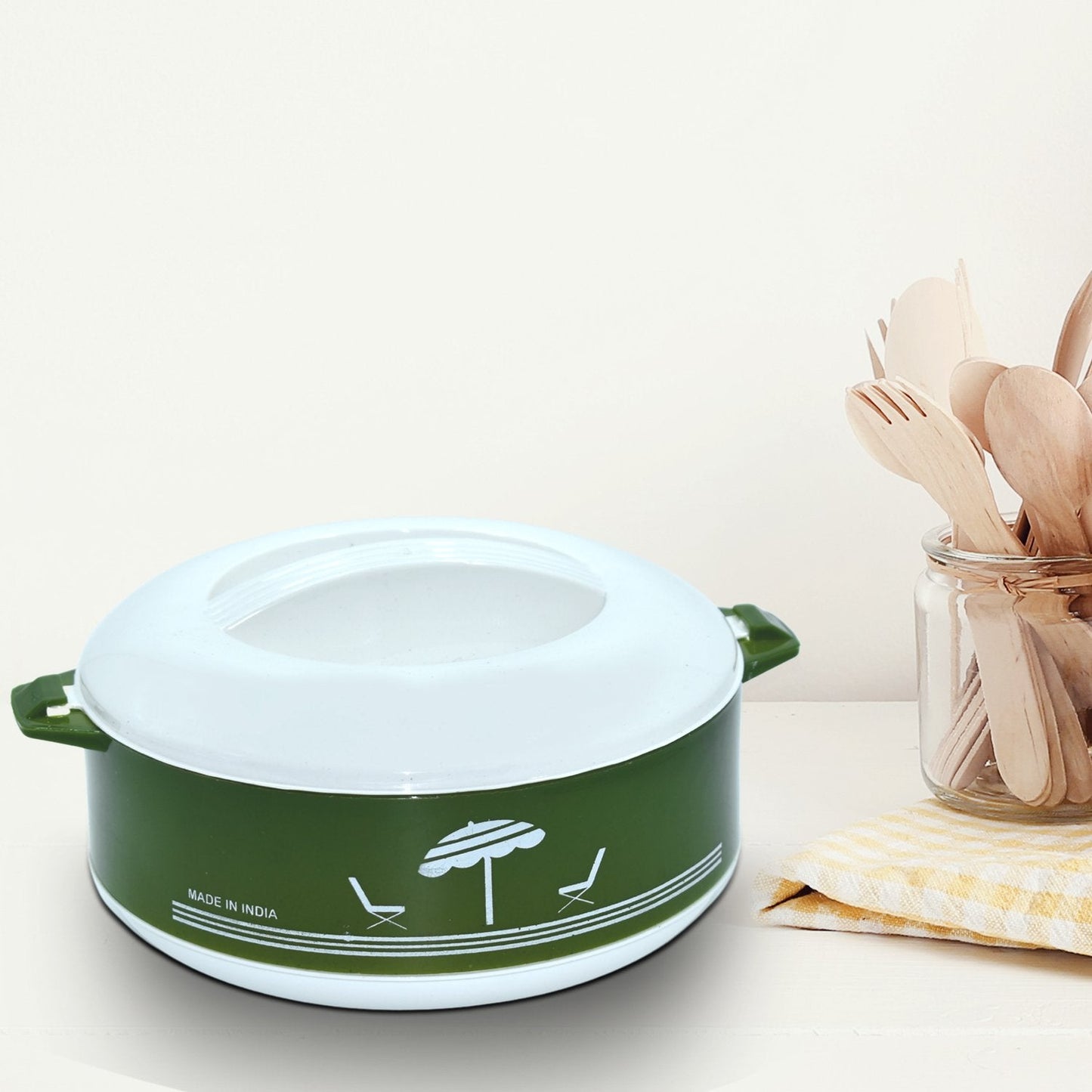 Insulated With Inner Stainless Serving Casserole with Lid
