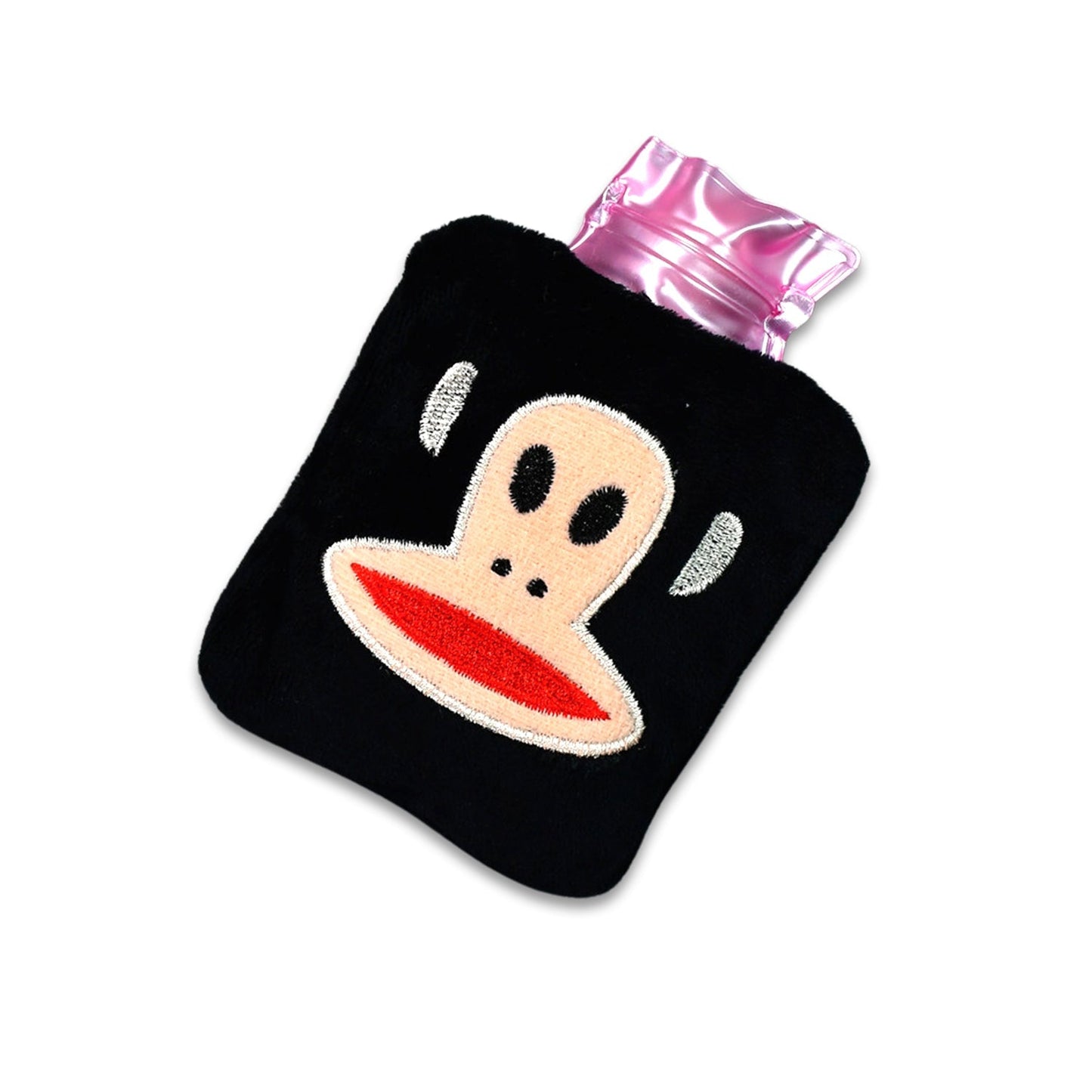 Black Monkey small Hot Water Bag with Cover for Pain Relief, Neck, Shoulder Pain and Hand, Feet Warmer, Menstrual Cramps