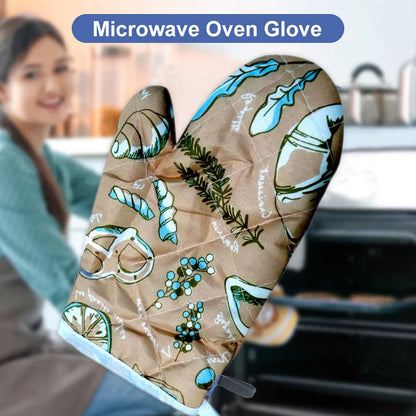 Heat Resistant Non-Slip Oven Mitts / Gloves (1pc)