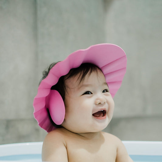 Adjustable Safe Soft Bathing Baby Shower Cap