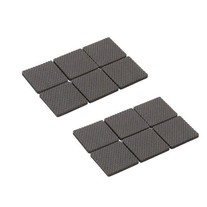 12Pcs Self Adhesive Non-Slip for Protecting Tiles, Shiny Hard Wood Floor