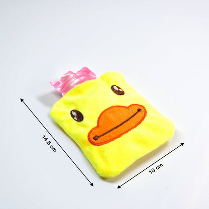 Yellow Duck small Hot Water Bag with Cover for Pain Relief, Neck, Shoulder Pain and Hand, Feet Warmer, Menstrual Cramps