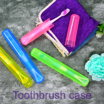 4pc Plastic Toothbrush Cover, Anti Bacterial Toothbrush Container