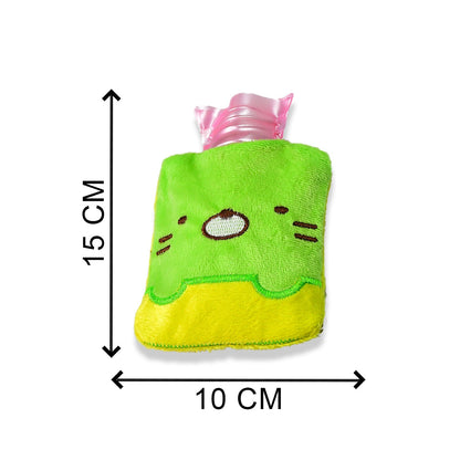GREEN KITTY SMALL HOT WATER BAG FOR PAIN RELIEF