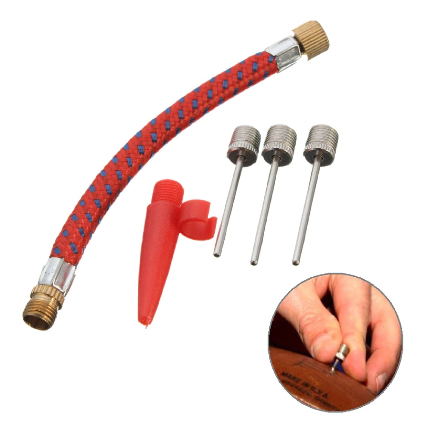 Inflating Needle Pin Nozzle Basketball/Football Ball Air Pump