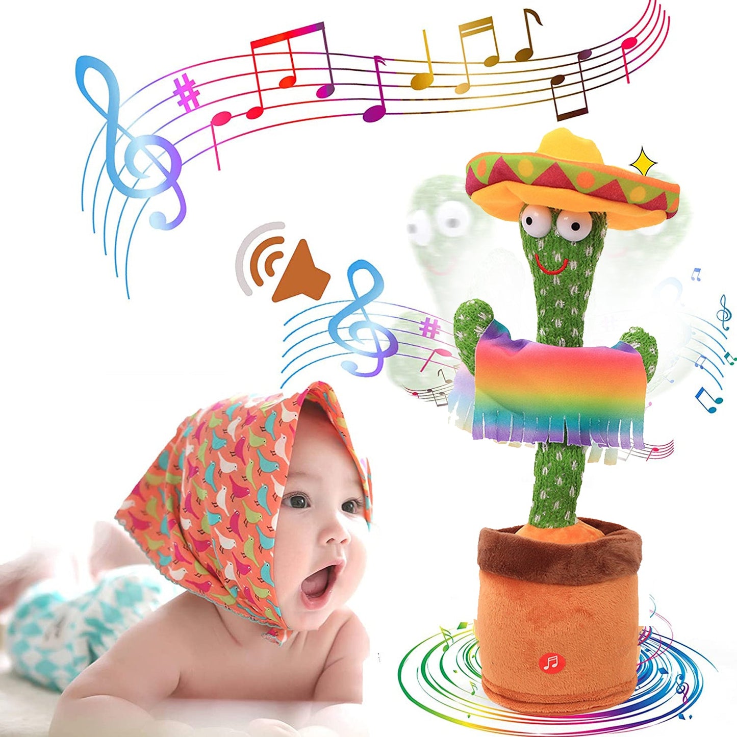 Dancing Cactus Talking Toy, Chargeable Toy