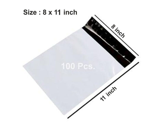 Tamper Proof Polybag Pouches Cover for Shipping Packing (Size 8x11)