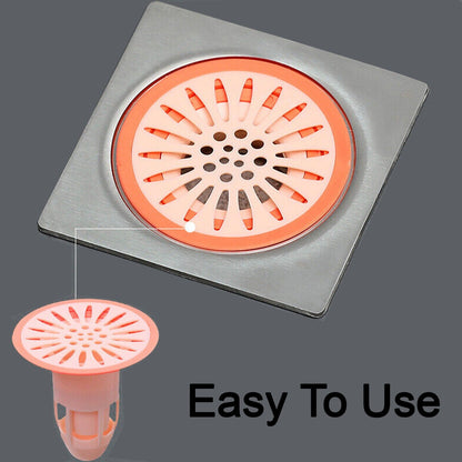 Deodorant Floor Drain Core Silicone Drain Stopper Insectproof Anti-Odor Hair Trap Plug Trap for Kitchen Bathroom Toilet
